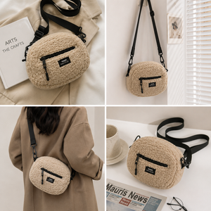 Bolso Bandolera de Peluche Suave con Diseño de Osito de Peluche, con Correa Ajustable para Mujer - Product Image 3