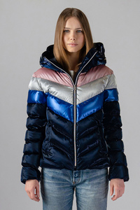 Chaqueta Premium Acolchada para Mujer, Ropa Casual Personalizada para Invierno, Abrigo Cortavientos con Cierre de Cremallera y Bolsillos Laterales - Product Image 1