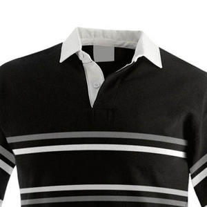 Maillot de rugby vintage personnalisé pour homme, style polo, à rayures cousues, manches longues, pour l'école - Product Image 3