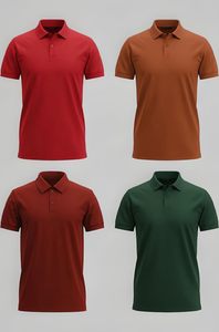 Camiseta de Manga Corta para Hombre, Multicolor, Estilo Casual, Diseño de Parches, Tejido Transpirable de Poliéster/Algodón, Promocional, Varias Opciones - Product Image 3