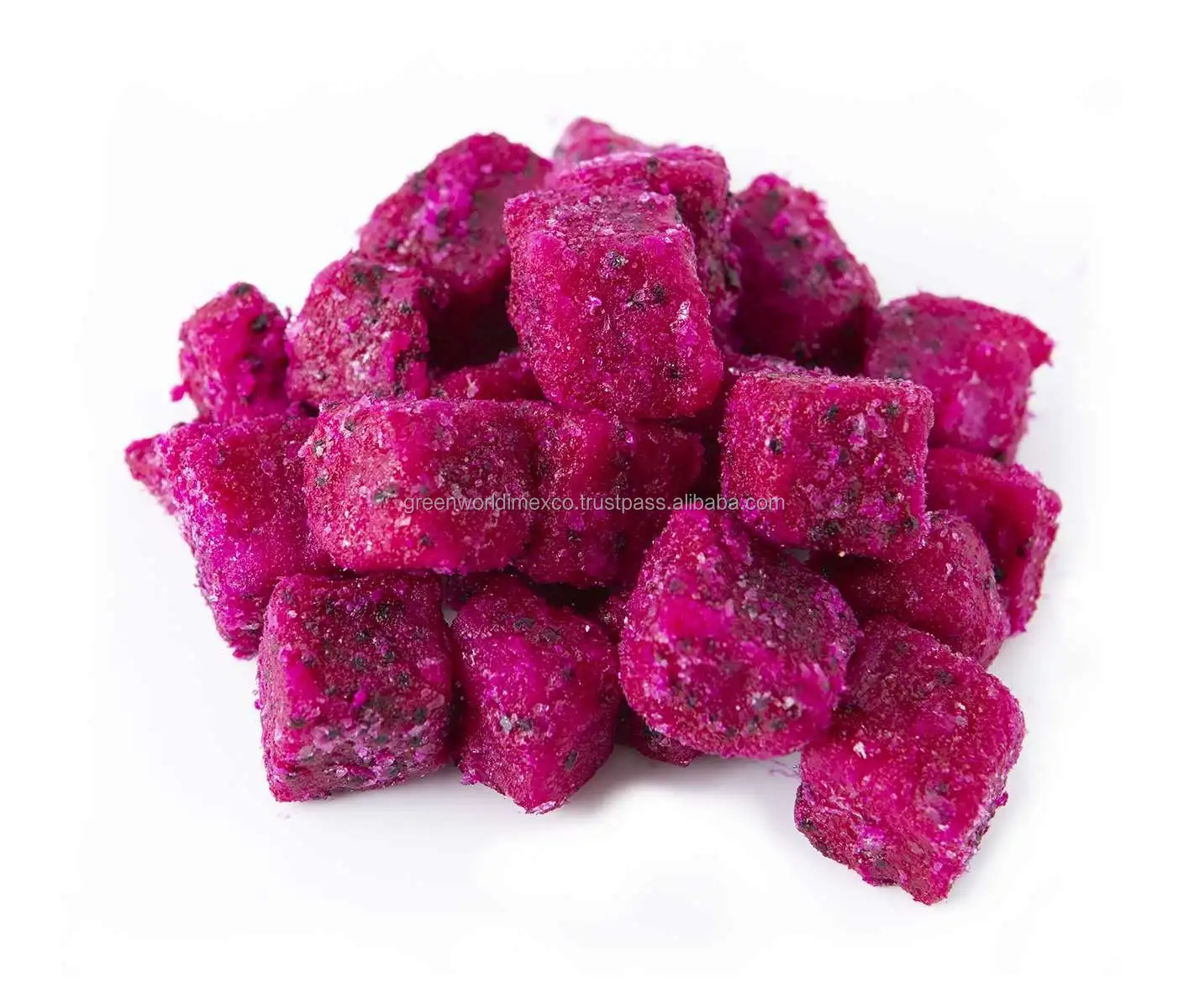 Pitaya rosa do dragon frozen/iqf, com o mais baixo preço do vietnã-dado vermelho congelado de frutas/cubo ou halvas