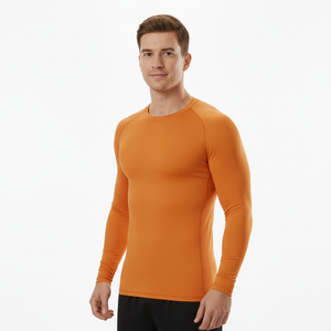 Wholesale Sublimation Printed MMA Rash Guard for <b>Men</b> <b>Men's</b> Long Sleeve <b>Compression</b> Rashguard Bjj with side panels - Product Image 3