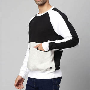 เสื้อสเวตเชิ้ตคอกลมคุณภาพสูง แขนยาว ผ้าฝ้าย 100% สไตล์ลำลองทันสมัย สำหรับผู้ชาย บริการ OEM ระบายอากาศได้ดี - Product Image 4