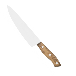 Couteaux de chef professionnels avec manche en bois naturel et trois rivets métalliques pour la découpe des légumes et la préparation quotidienne des repas - Product Image 2