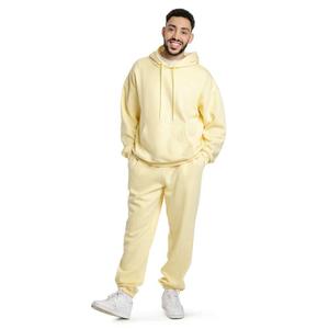 Survêtements d'hiver personnalisés imprimés et brodés pour hommes et femmes, décontractés, unis, 100 % coton, légers, tricotés, 180 g/m² - Product Image 1