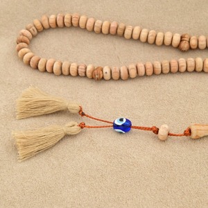 Tasbih en bois fait main, durable et moderne, perles de prière, chapelet, pompons, cadeau islamique, Misbaha musulmane, dévotion, méditation, rituels - Product Image 4