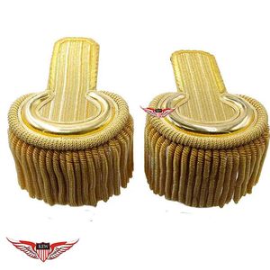 Epaulettes de Hombro con Flecos, Diseño Personalizable Ecológico, Epaulettes Hechos a Mano con Hilos de Oro Imperial - Product Image 1