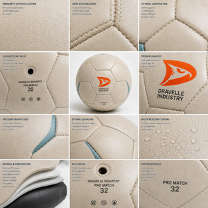 Balón de Fútbol OEM para Clubes, Talla 5, Cosido a Mano, PU Premium, para Escuelas, 32 Paneles, Entrenamiento Profesional, Suministro al por Mayor - Product Image 3