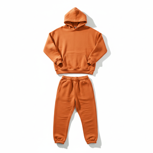 Ensemble de survêtement pour homme, sweat-shirt et pantalon de jogging en coton, ensemble décontracté 2 pièces, logo personnalisé OEM ODM - Product Image 4