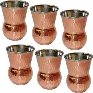 Vasos Moscow Mule de Cobre Martillado Estilo Clásico para Beneficios Ayurvédicos, Uso en Fiestas, 250/350/450ml - Product Image 6