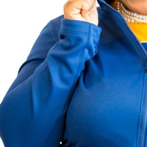 Chaqueta Deportiva con Cierre Completo de Forro Polar Suave Sigma Gamma Rho 1922 para Mujer, Chaqueta Deportiva Personalizada de la Hermandad, Sudadera Casual con Cierre Azul - Product Image 3