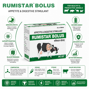 Complément alimentaire vétérinaire RumiStar en comprimés pour bovins et bétail, favorisant l'appétit et la santé digestive |   Sans céréales 5,0 kg/pièce | - Product Image 3