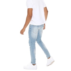 กางเกงยีนส์สำหรับผู้ชายผ้ายืดระบายอากาศได้ดีดีไซน์ใหม่สำหรับฤดูร้อนฤดูใบไม้ผลิและฤดูหนาว - Product Image 4