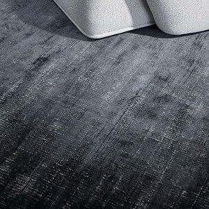 Tapis moderne de designer tissé à la main, à boucles coupées, gris anthracite et noir, motif abstrait, pour salon, chambre à coucher, décoration intérieure de luxe - Product Image 6