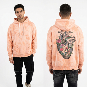 Sweat à capuche minimaliste pour homme, broderie tonale personnalisée, coton biologique 400 GSM, pull-over de luxe streetwear, fabricant de qualité - Product Image 6