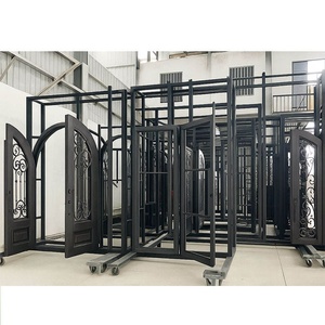 Royal Luxury Modern Steel Entrance <b>Door</b> Rust-Resistant Powder Coating Easy Assembly Exquisite Glass Detailing for Exterior Use - Product Image 6