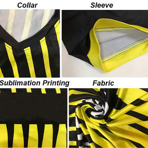 Uniforme de football pour hommes adultes 100% polyester Col rond Manches courtes Écologique Léger Extensible dans quatre directions Coupe-vent Respirant - Product Image 6