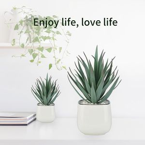 Pequeñas Suculentas Artificiales en Macetas, Decoración Boho para Interiores, Baño y Dormitorio, Plantas Artificiales de Agave, Vegetación para Cafetería y Hogar - Product Image 5