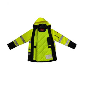 Ropa de Seguridad Reflectante de Alta Visibilidad, Chaqueta de Trabajo Impermeable y Resistente, Conjunto de Uniforme Profesional de Trabajo de Clase 2 - Product Image 3