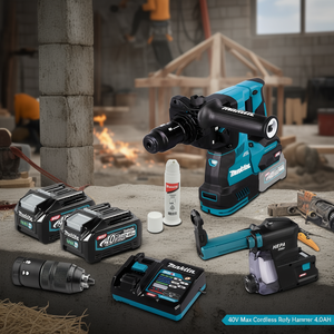 Marteau perforateur sans fil 40V Max 4.0Ah, perceuse à béton sans balais avec batteries - Product Image 3