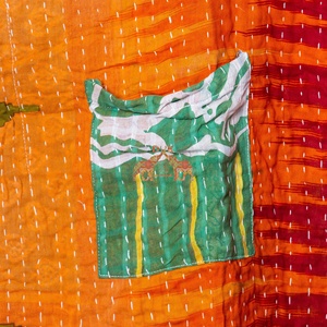 Buy Best Quality Handmade Cotton Embroidery Kantha Cotton Vintage <b>Kaftan</b> For women - Product Image 2