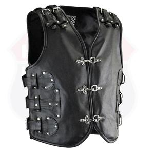 Nouveau design tendance 2026 – Gilet de course moto sans manches pour homme en cuir véritable fabriqué au Pakistan - Product Image 2
