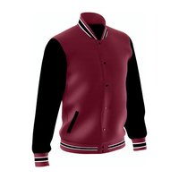 Veste universitaire personnalisée pour homme, respirante, brodée, style vintage américain, avec patch en chenille, marque privée, veste de collège