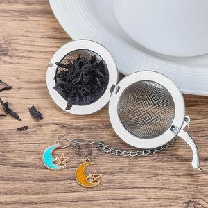 2 Pezzi Infusore per Tè in Acciaio Inox a Rete, 2.1 Pollici, con Pendente Luna e Stella, Filtro e Diffusore per Infusione del Tè - Product Image 3