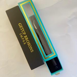 แหนบต่อขนตา GETUP BROSONS IMPEX รุ่น Custom Curve Slim Long ปลายเรียบ สแตนเลสสตีล ป้องกันแม่เหล็ก สำหรับต่อขนตาแบบ Volume อย่างแม่นยำ - Product Image 3