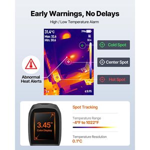 Super Resolution 3.45\" LCD Infrared <b>Thermal</b> <b>Imager</b> 2MP Pro <b>Thermal</b> <b>Imaging</b> <b>Camera</b> Upgraded 512 X 384 TISR Visual <b>Camera</b> - Product Image 4
