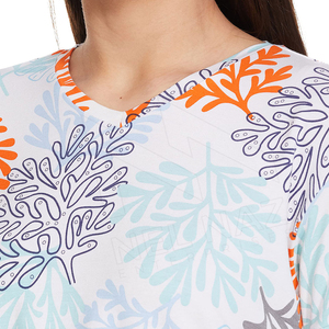 T-shirt à col rond et manches courtes pour femme, en molleton de laine uni, coupe ajustée, décontracté, printemps-été, anti-boulochage, respirant - Product Image 5
