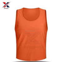 Maillots de football unisexes personnalisés de qualité supérieure, sublimation, col en V, respirants, écologiques, légers, 100% polyester, sans manches