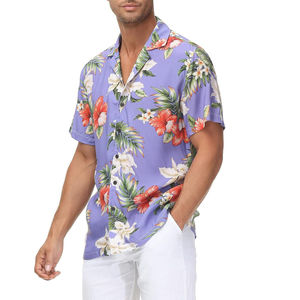 Chemise et short de plage pour homme, impression personnalisée OEM, vêtements de plage pour homme, nouveaux designs pour chemises de plage, meilleure qualité. - Product Image 4