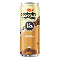 OEM ODM Marque Privée Rita 325ml Boisson Protéinée Café Latte Crémeux en Canette Prête à Boire Fournisseur Grossiste Usine