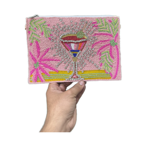 Embroidery Crafts, Cross-stitching & <b>Needlework</b> Indian Handmade Elegant Boho Designer Clutch Beaded Evening Party Should - Product Image 3