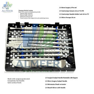 Kit de Cirugía Oral Periodontal Microquirúrgica, Juego de Instrumentos Quirúrgicos Dentales, Extracción de Dientes, Implante, Injerto Óseo - Product Image 3