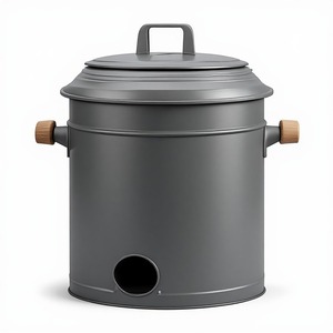 Maceta Decorativa de Metal para Manguera de Jardín con Acabado Texturizado Premium para Organización del Patio Trasero y Espacios Exteriores Elegantes - Product Image 6