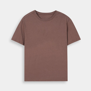 New Arrival Custom Sustainable and Durable Low Price Cotton <b>Tshirt</b> for Men Brown Short Sleeve T-Shirt Manufacturer From Pakistan - Product Image 1