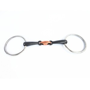 Bocado de hierro dulce de 11.5cm con anillo suelto tipo snaffle para caballo, equipo ecuestre de 15.5cm - Product Image 1