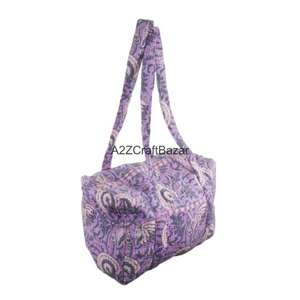 Bolso de Hombro Grande de Algodón Orgánico Hecho a Mano, Estilo Vintage, Multicolor, con Dos Asas y Cierre de Cremallera, para Viajes y Uso Diario, Estilo Rajasthan - Product Image 5