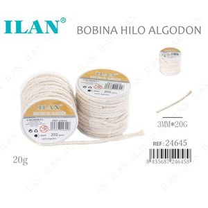 Cordón de algodón ILAN de 3 mm y 20 g para manualidades y costura - Product Image 3