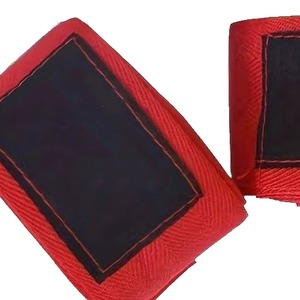 2 correas ajustables para muñeca para fitness, correas unisex de poliéster para levantamiento de pesas, bandas de entrenamiento gruesas con presillas para el pulgar, adecuadas para - Product Image 4