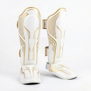 Protector de Espinilla para Boxeo, Diseño Geométrico Rojo, Absorción de Impactos, Duradero, para Entrenamiento, Venta Directa de Fábrica - Product Image 2