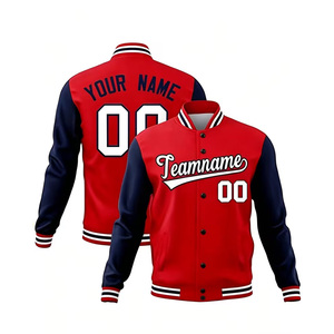 Customized <b>Men</b> <b>Baseball</b> <b>Jacket</b> Personalized with Team Name and Number Americanstyle <b>Baseball</b> <b>Jacket</b> - Product Image 4