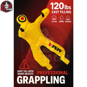 Nuevo Muñeco de Lucha MMA Profesional Reforzado de Alta Resistencia en Amarillo y Negro con Cremallera Trasera de Lona, Hecho a Medida - Product Image 5