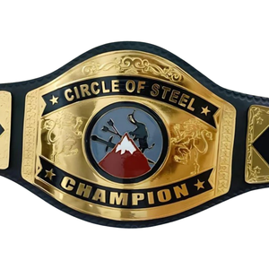 Ceinture de champion de lutte personnalisée Circle of Steel, ceinture de titre sportive de haute qualité - Product Image 2