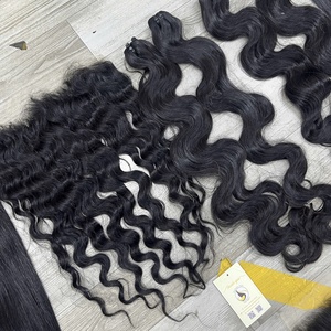 Petits nœuds, livraison rapide, closure HD 5x5, cheveux vietnamiens naturels raides, ondulés, bouclés, closures en dentelle HD - Product Image 4