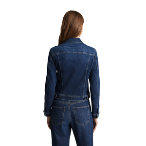 <b>Women's</b> Regular Fit Oversized Vintage <b>Cropped</b> Crop Top <b>Denim</b> <b>Jacket</b> Breathable Casual Washed Jeans OEM ODM Manufacturer - Product Image 2