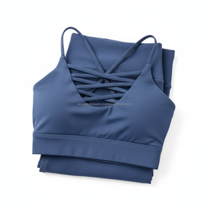 เสื้อชั้นในกีฬาผู้หญิง คอวี ระบายอากาศได้ดี รับผลิตตามแบบ OEM ขายส่ง - Product Image 6