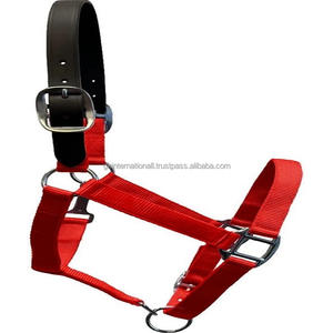 Colorful Horse Halter Set Adjustable Nylon Horse Head-collar <b>Lead</b> <b>Rope</b> with Luxury Rose Gold Fittings Horse Racing Halter - Product Image 5